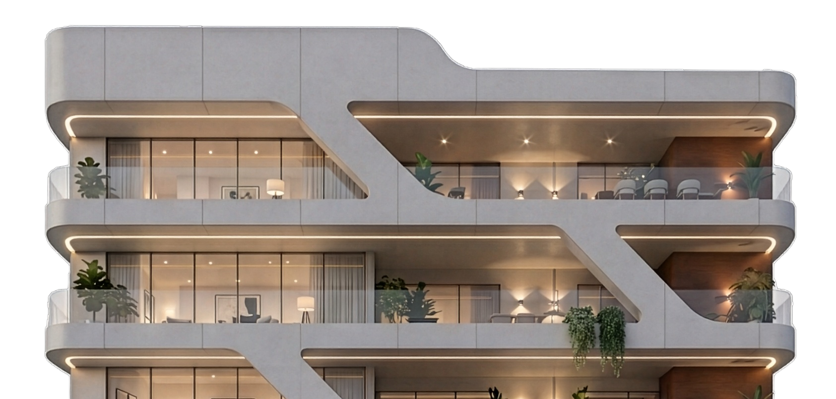 Schlepp building exterior at night